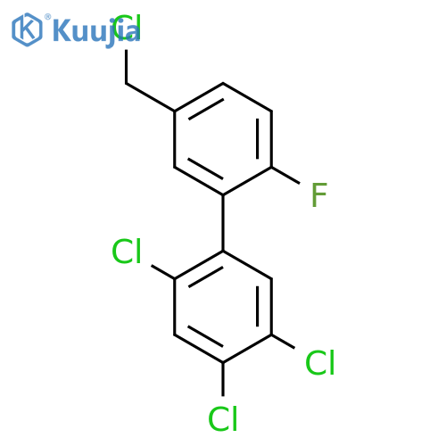 5'-Chloromethyl-2'-fluoro-2,4,5-trichlorobiphenyl structure