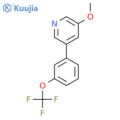 3-Methoxy-5-(3-(trifluoromethoxy)phenyl)pyridine structure