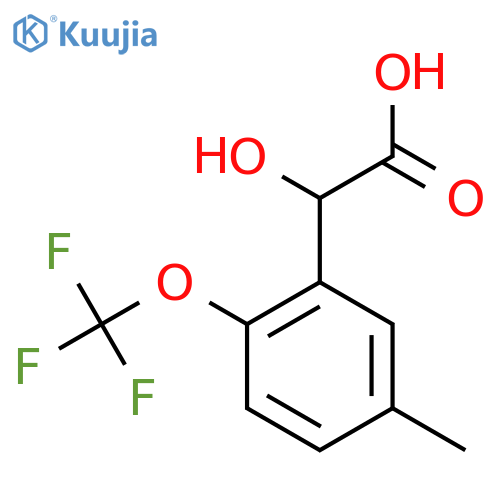 5-Methyl-2-(trifluoromethoxy)mandelic acid structure