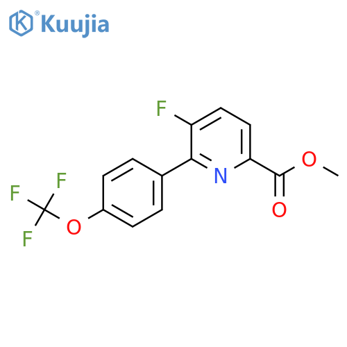 Methyl 5-fluoro-6-(4-(trifluoromethoxy)phenyl)picolinate structure