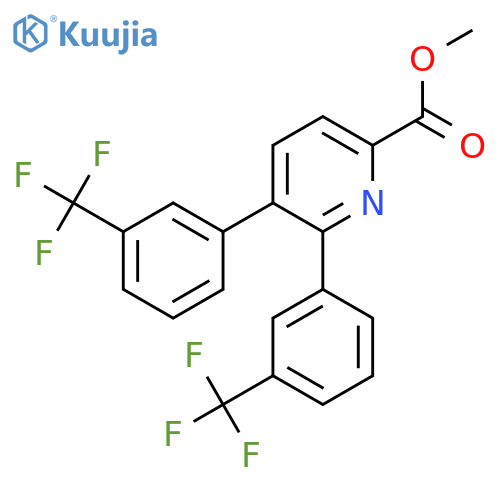 Methyl 5,6-bis(3-(trifluoromethyl)phenyl)picolinate structure