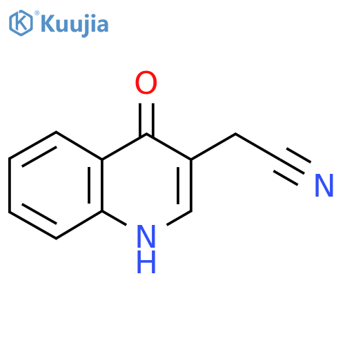 4-Hydroxyquinoline-3-acetonitrile structure