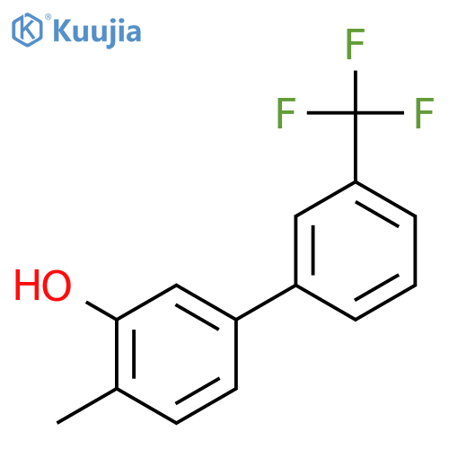 2-methyl-5-[3-(trifluoromethyl)phenyl]phenol structure