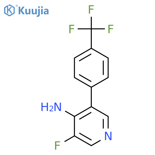4-Amino-3-fluoro-5-(4-(trifluoromethyl)phenyl)pyridine structure