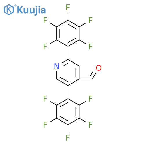 2,5-Bis(perfluorophenyl)isonicotinaldehyde structure