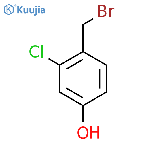 4-(bromomethyl)-3-chlorophenol structure