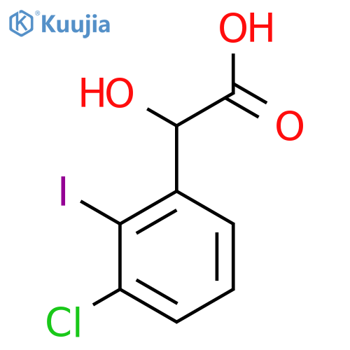 3-Chloro-2-iodomandelic acid structure
