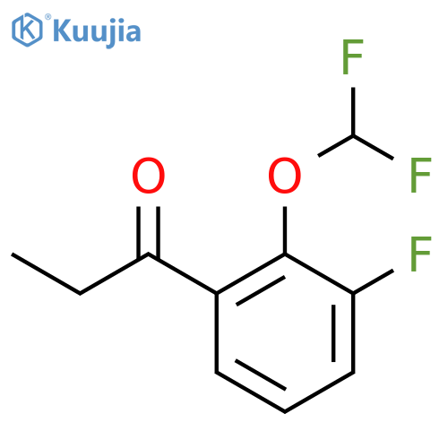 2'-(Difluoromethoxy)-3'-fluoropropiophenone structure
