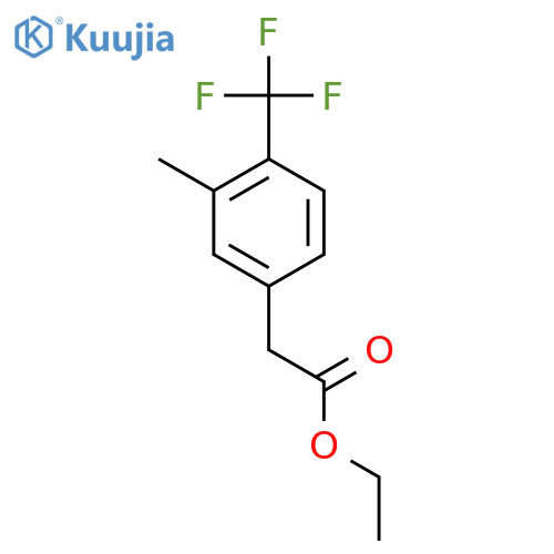 Ethyl 3-methyl-4-(trifluoromethyl)phenylacetate structure
