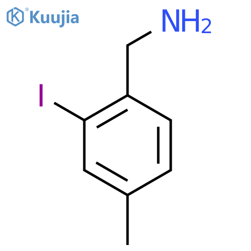 2-Iodo-4-methylbenzylamine structure