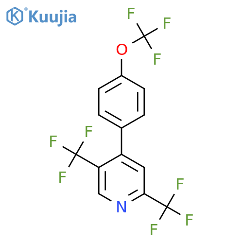 2,5-Bis(trifluoromethyl)-4-(4-(trifluoromethoxy)phenyl)pyridine structure