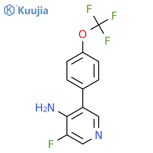 4-Amino-3-fluoro-5-(4-(trifluoromethoxy)phenyl)pyridine structure
