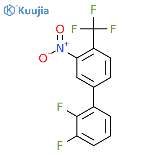2,3-Difluoro-3'-nitro-4'-(trifluoromethyl)biphenyl structure