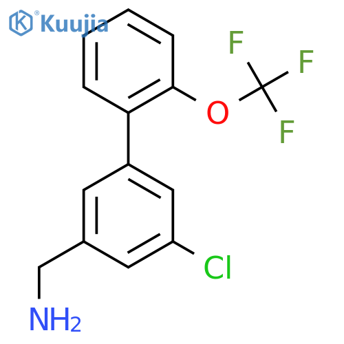 C-(5-Chloro-2'-(trifluoromethoxy)biphenyl-3-yl)-methylamine structure