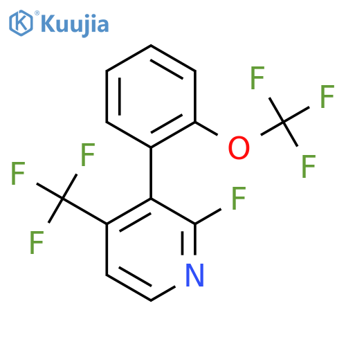 2-Fluoro-3-(2-(trifluoromethoxy)phenyl)-4-(trifluoromethyl)pyridine structure