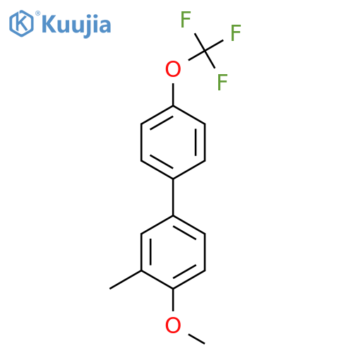 4-Methoxy-3-methyl-4'-(trifluoromethoxy)biphenyl structure