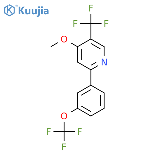4-Methoxy-2-(3-(trifluoromethoxy)phenyl)-5-(trifluoromethyl)pyridine structure