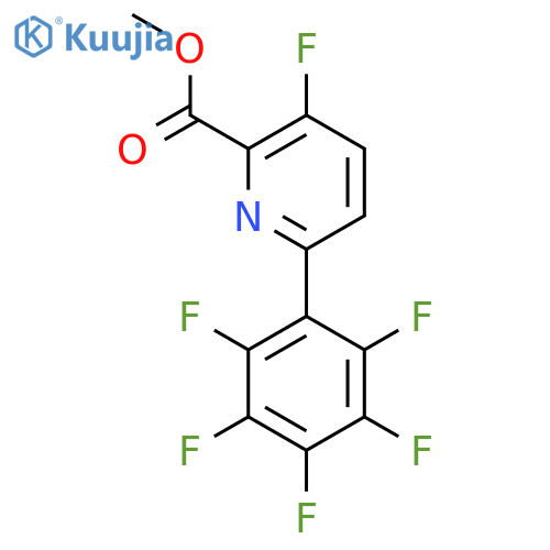 Methyl 3-fluoro-6-(perfluorophenyl)picolinate structure