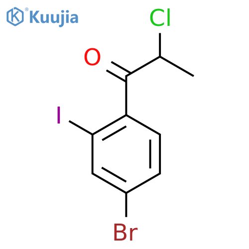 4'-Bromo-2-chloro-2'-iodopropiophenone structure
