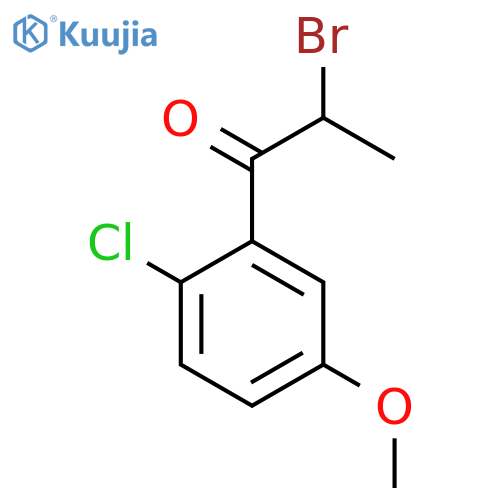 2-Bromo-2'-chloro-5'-methoxypropiophenone structure