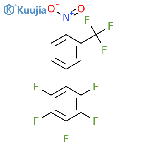 4'-Nitro-2,3,4,5,6-pentafluoro-3'-(trifluoromethyl)biphenyl structure