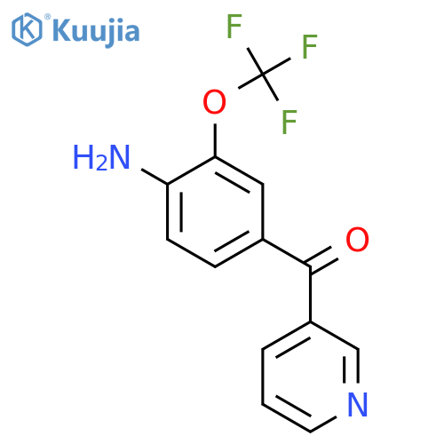 3-(4-Amino-3-(trifluoromethoxy)benzoyl)pyridine structure