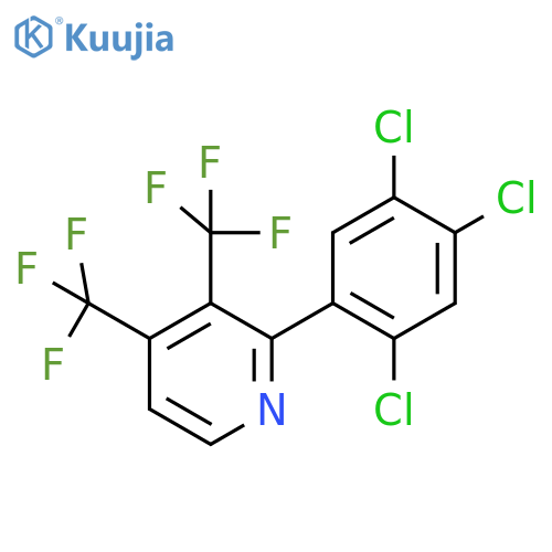 3,4-Bis(trifluoromethyl)-2-(2,4,5-trichlorophenyl)pyridine structure