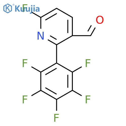 6-Fluoro-2-(perfluorophenyl)nicotinaldehyde structure