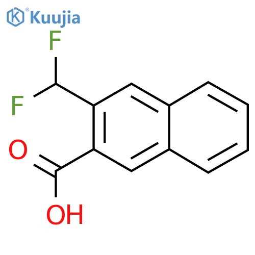 2-(Difluoromethyl)naphthalene-3-carboxylic acid structure