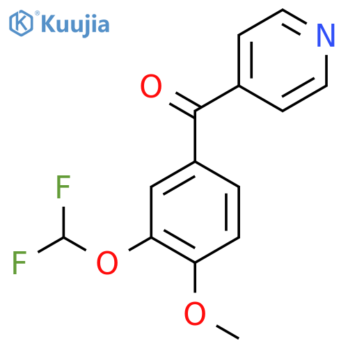 4-(3-(Difluoromethoxy)-4-methoxybenzoyl)pyridine structure
