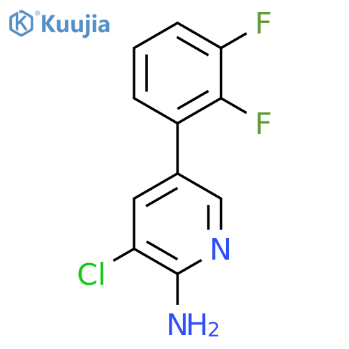 2-Amino-3-chloro-5-(2,3-difluorophenyl)pyridine structure