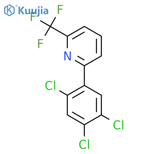 2-(2,4,5-Trichlorophenyl)-6-(trifluoromethyl)pyridine structure