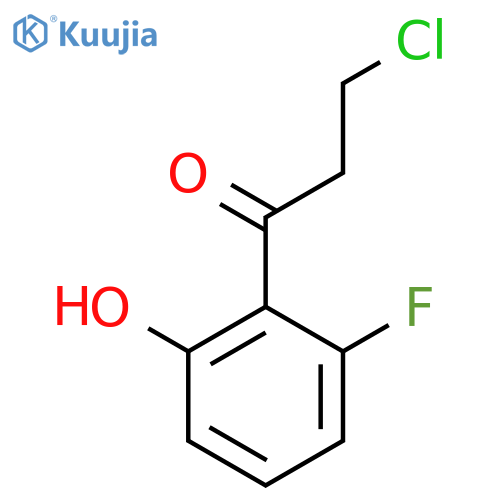3-Chloro-2'-fluoro-6'-hydroxypropiophenone structure