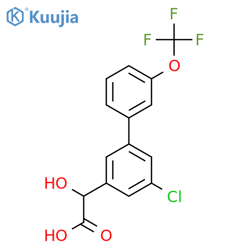 (5-Chloro-3'-(trifluoromethoxy)biphenyl-3-yl)-hydroxyacetic acid structure