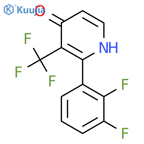 2-(2,3-Difluorophenyl)-4-hydroxy-3-(trifluoromethyl)pyridine structure