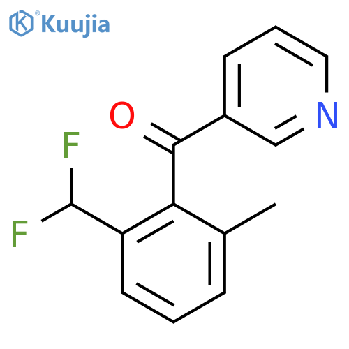 3-(2-(Difluoromethyl)-6-methylbenzoyl)pyridine structure