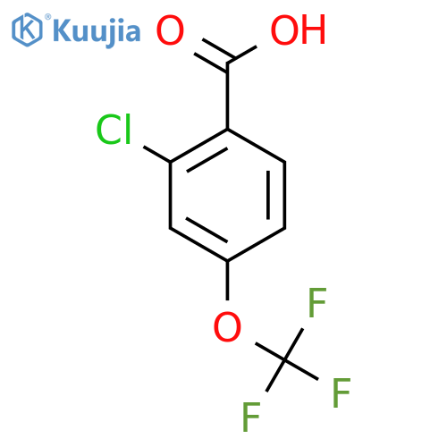 2-Chloro-4-(trifluoromethoxy)benzoic acid structure