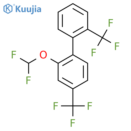 4,2'-Bis(trifluoromethyl)-2-(difluoromethoxy)biphenyl structure