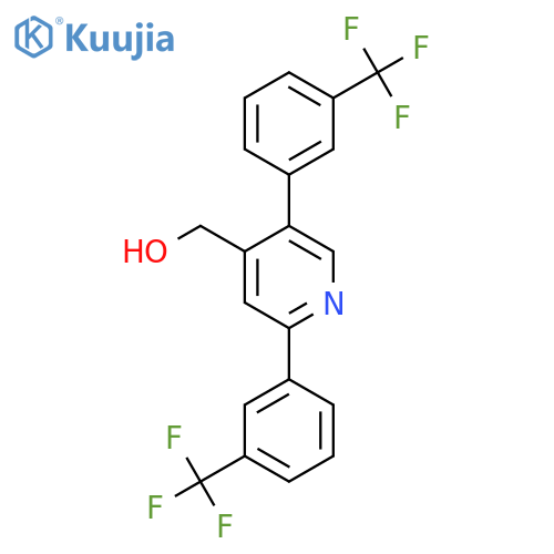 2,5-Bis(3-(trifluoromethyl)phenyl)pyridine-4-methanol structure