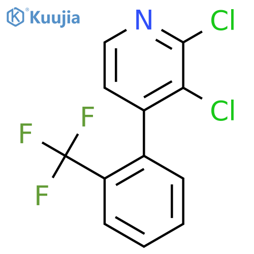2,3-Dichloro-4-(2-(trifluoromethyl)phenyl)pyridine structure