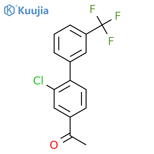 1-(2-Chloro-3'-(trifluoromethyl)biphenyl-4-yl)-ethanone structure