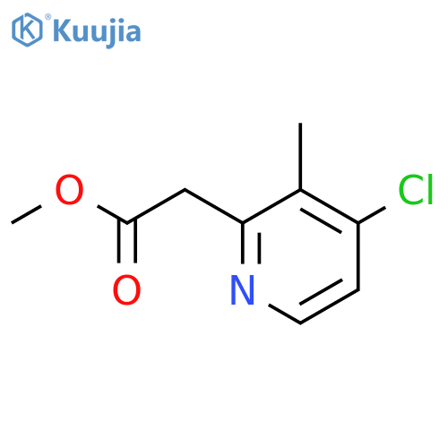 methyl 2-(4-chloro-3-methylpyridin-2-yl)acetate structure