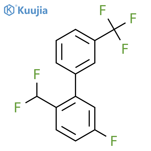 2-(Difluoromethyl)-5-fluoro-3'-(trifluoromethyl)biphenyl structure