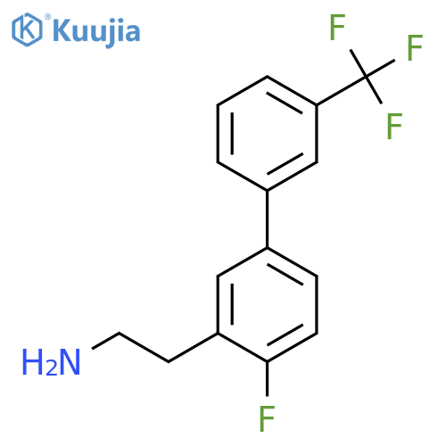 2-(4-Fluoro-3'-(trifluoromethyl)biphenyl-3-yl)-ethylamine structure