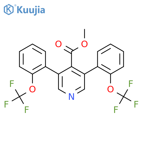 Methyl 3,5-bis(2-(trifluoromethoxy)phenyl)isonicotinate structure