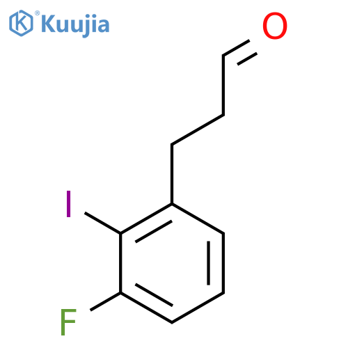 3-(3'-Fluoro-2'-iodophenyl)propionaldehyde structure