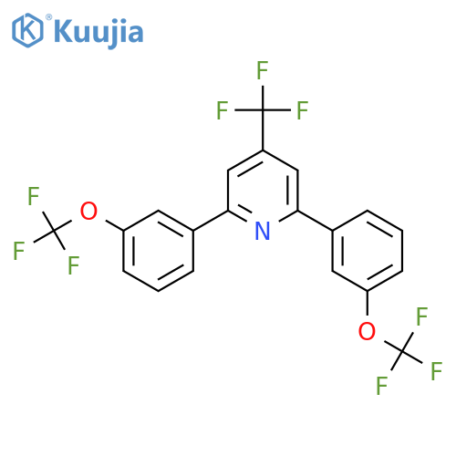 2,6-Bis(3-(trifluoromethoxy)phenyl)-4-(trifluoromethyl)pyridine structure