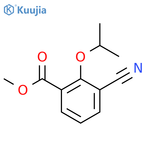 Methyl 3-cyano-2-isopropoxylbenzoate structure