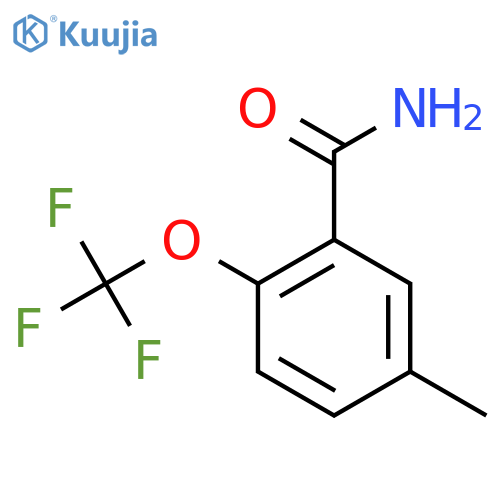 5-Methyl-2-(trifluoromethoxy)benzamide structure