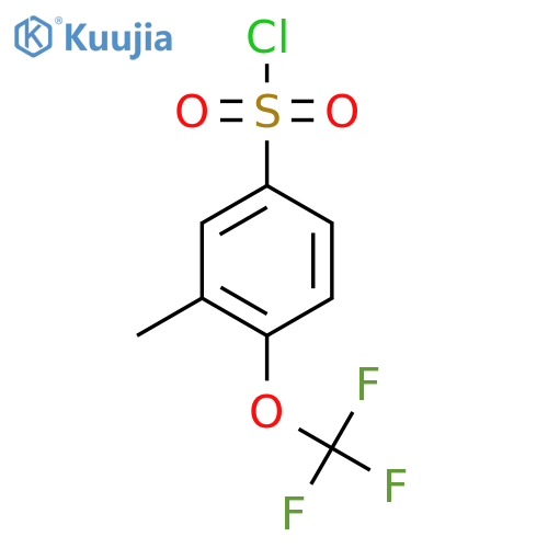 3-methyl-4-(trifluoromethoxy)benzene-1-sulfonyl chloride structure